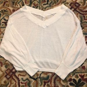 Off the shoulder long sleeve